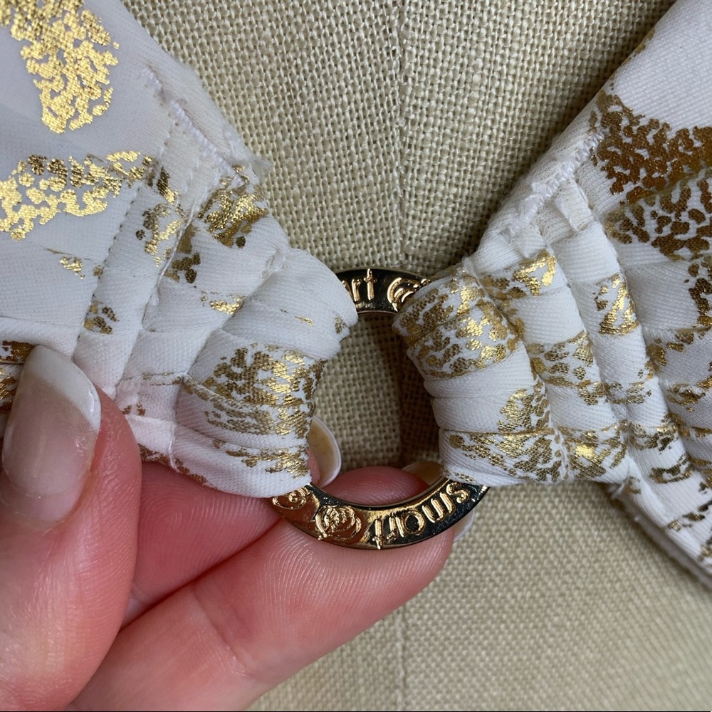 Gold Metallic Animal Print by Smart & Sexy Sz 36C - Picture 3 of 10